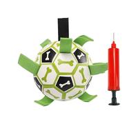 Puppy Soccer Ball - Tough Chewing Dog Toy with Handle | Interactive Tag & Fetch Water Ball, Boring Buster of Yard Game for Energetic Dogs, 5.9" Durable Play Ball (Random Color)