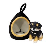Puppy Soft Toy, Dog Plush Toy, 7 Inch Ultra Soft Dog Plush Toy with House - Stuffed Puppy Plush Toy, Puppy Plush Figure, Cosy Dog Plush Cushion for Birthday Party