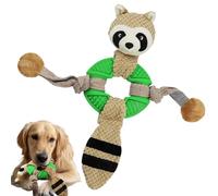 Puppy Squeaky Toy, Interactive Plush Chew Toy Rope with Animal Motif, Soft Dog Toy, for Use in the Lawn, Backyard, Garden, Training, Park, Camping, Indoor and