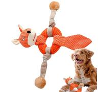 Puppy Squeaky Toys Plush Interactive Chew Rope with Animal Design