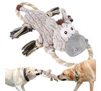 Puppy Teeth Cleaning Toys, Plush Tug Of War Dog Toys, Dog Toys With Squeaker, And Safe, Improve Health, Interactive Dog Toy For Small, Medium, And Large, Dog Toy For Aggressive Chewers, 48x14x10cm
