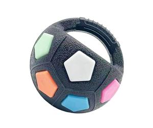 Puppy Teething Ball - Rubber 13cm | Round Squeaky Interactive Chew Toy for Dogs | Durable Training Ball for Teeth Cleaning | Ideal for Corgi Border Coll