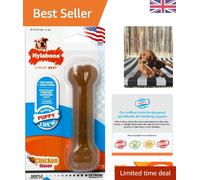 Puppy Teething Bone - Chicken Flavour Chew Toy for Small Breeds Up to 11 kg