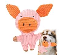 Puppy Teething Plush Toy, Dog Chew Plush Toy | Cartoon Animal Squeaky Dog Plush Toy - Interesting Pet Chewing Toy, Reduce Boredom Squeaky Toy for Kittens, Cats, Puppies