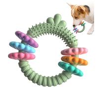 Puppy Teething Ring, Heavy duty strong tough chew toy, Rubber teething rings for dogs throwing catching, Interactive training toy supports healthy chewing behavior indoor outdoor