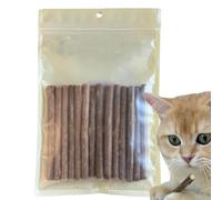 Puppy Teething Sticks - 14 Pieces Stress Relief, High-Grade Synthetic Accessory Case | Bully Sticks Chew Toys for petd0g Cat Moderately Hard Textured Saliva Stimulation Energy Burn Safe Healthy