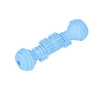Puppy Teething Toys for Small Dogs | Dumbbell Teeth Care Chew Toy | Interactive Dog Chew Toys for Anxiety Relief/Boredom | Safe Material, 5.7 Inch (Blue)