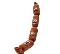 Puppy Teething Toys Interactive Realistic Sausage Shape Squeaky Soft Plush