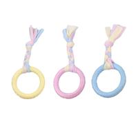 Puppy Teething Toys Teether Reusable Interactive Dog Teeth Cleaning Toy | 3pcs Rope Ball, Dog Teeth Cleaning Chew, Teething Toy, Boredom Relief, Stress Relief Chews, Rope Ball for Indoor Outdoor P