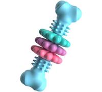 Puppy Teething Toys With Massage Bumps, 4.7 X 2 In Dog Chew Toy, Bone Design, Random Color Petal Slice, Tough Chew Toy For Dog Teeth Cleaning
