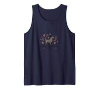 Puppy Therapy Session: Pawsitive Healing Tank Top, Men, Navy, S