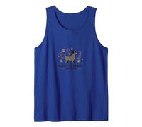 Puppy Therapy Session: Pawsitive Healing Tank Top, Men, Royal Blue, M