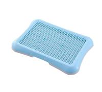 Puppy Toilet, Dog Litter Box Mesh Training Toilet Potty Tray with Non Skid Feet, Dog Balcony Potty for Small Medium Large Pet Puppy(Blue,63cm)