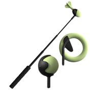 Puppy Toy Ball Thrower - Portable Durable Retractable Launcher, Lightweight Anti Slip Handle Tennis Ball | Long Lasting Three Replaceable Holders, Handle Dog Toy for Medium Dog Outdoor Play
