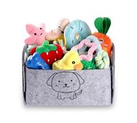 Puppy Toys Set, 24 PACK Small Dog Toys Teething Toys with Dog Toy Storage Box, Puppy Rope Chew Toy Dog Toys for Small and Medium Dogs Playing and Training