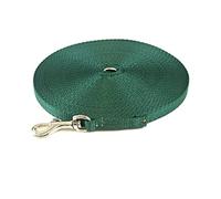 Puppy Training Lead Small Dog Recall Obedience Training Leash 30ft (9m) in 13mm Strong Webbing in (Forest Green)