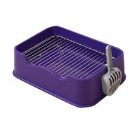 Puppy Training Trays, Stylish Indoor Dog Potty, Mesh Dogs Toilets with High Side and Scoop, Training Toilet for Small Medium High Polish Finish(Purple)
