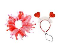 Puppy Valentine's Day Costume - Holiday Cosplay for Dogs, Dog Party Props | Valentine's Day Pet Hair Accessories, Cute Costumes for Small, Medium, Large Dogs, Festive Pet Wear for Holidays