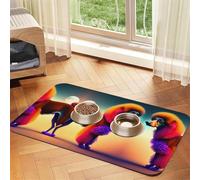 Puppy waiting to go home Pet Absorbent Leather Tablecloth 30x45cm with Non-Slip Rubber Base for Cats and Dogs