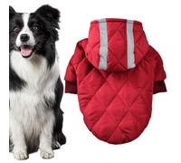 Puppy Winter Coat - Adjustable Thickened Dog Coat | Dog Cold Weather Coats, With Reflective Strips For Pet's Daily Clothes Or Holiday Dress Up