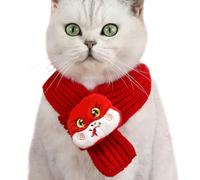 Puppy Winter Neck Warmer Scarf, Warm Bandana Winter Holiday Pet Accessories, Dog Year of the Snake Scarf, Snake Year Dog Knitted Scarf for Christmas & Chinese New Year