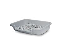 PuppyGoHere Dog Litter Box, Large Size, Misty Gray, Durable & Pet Safe Puppy Litter Box, Indoor Open Top Entry Dog Litter Pan, Comfortable for Dogs, Great for Dogs up to 20 lbs