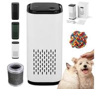 Puppymothers Pet Air Purifier, Puppy Mothers Pet Air Purifier, The Pet Air Purifier, Pet Smell Odor Eliminator Air Purifier with Reusable Filter Element, For Pet Waste, Hair＆Dandera (White)