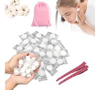 Puppyparagraph Compressed Towel Tablets, Mini Compressedes Paper Towel, Reusable Compressed Coin Tissues, Highly Absorbent Face Towels, Magic Towels Expands in Water for Camping (50pcs)
