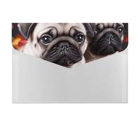 Puppys Pug File Folder, 6-Pocket Expanding Accordion Folder with Snap Closure, Waterproof Document Organizer for Home, Office & Travel