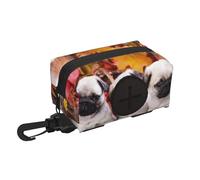 Puppys Pug,Holder Portable Garbage Bag Dispenser Dog Poop Bag