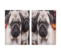Puppys Pug Leather Passport Holder Covers Case Minimalist Passport Sleeve Travel Wallet Passport Book Holders for Women Men, style, 20.3x13.8cm