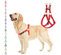 PUPTECK Step-in Dog Harness Large Dog, Anti Pull Adjustable Dog Halter Easy Control for Walking