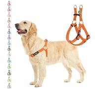 PUPTECK Step-in Dog Harness Large Dog, Anti Pull Adjustable Dog Halter Easy Control for Walking