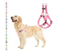 PUPTECK Step-in Dog Harness Medium Dog, Anti Pull Adjustable Dog Halter Easy Control for Walking
