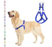 PUPTECK Step-in Dog Harness Medium Dog, Anti Pull Adjustable Dog Halter Easy Control for Walking