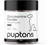 Puptons Glucosamine Powder for Dogs | Joint Care Supplement & Natural Anti-Inflammatory | Supports Joint Health & Mobility | For Older or Active Dogs | 250g, Measuring Scoop Included