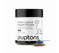 Puptons Green Lipped Mussel Powder for Dogs | Joint Care Supplement (100g) | Rich in Amino Acids & Glucosamine | 100% Pure Green Lipped Mussel | Supports Mobility & Flexibility, Measuring Scoop Included