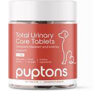 Puptons Total Urinary Care | Dog UTI, Incontinence & Cystitis Relief Tablets | Natural Ingredients | Advanced Bladder & Kidney Support for Dogs (60...