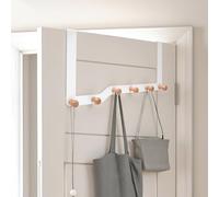 pupuluck Over Door Hanger, 6 Door Hangers for Clothes, Coats, Bags & Towels | Heavy Duty Over Door Hook Hanger for Coats, Clothes, Bags, Adding Instant Storage without Drilling or Taking Up Floor Space
