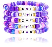 pupvus Soda Bracelet Set, Friendship Bracelets Sets Stackable Stretch Beaded Bracelets Movie Fans Outfit Cosplay Costume Jewelry Gifts for Birthday Christmas Party Favors