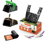 Pupzle Pooper Scooper Bags Fits MXF and Pupzle and TIMINGILA and Fusbunty Pooper Scooper, 40 Bags for Dog Poop Scoopers, Poop Scoop Bag Refill, Dog Scoop Waste Bag for Swivel Bin and Rake