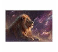 PUQAAEO Animal Pictures Star and Lionb Popular Picture Print,Beautiful Wall Art Painting,for living room,corridor,bedroom,bathroom,office decor(Multicolor120)-70x100cm Unframed