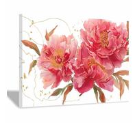 PUQAAEO Canvas Wall Art Brilliant flowers Pictures Painting on Print Canvas Poster Decor for Living Room, Bedroom,Office Home Decorative(Multicolor111)-40x60cm Framed