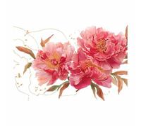 PUQAAEO Canvas Wall Art Brilliant flowers Pictures Painting on Print Canvas Poster Decor for Living Room, Bedroom,Office Home Decorative(Multicolor111)-40x60cm Unframed