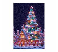 PUQAAEO Christmas Artwork snowman Winter Posters,Christmas wall decor,Canvas,prints,Office,bedroom,alive room,study,hotel decoration(multicolored14)-40x60cm Unframed