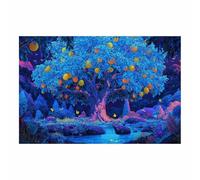 PUQAAEO Modern Tree Of Life Wall Art Two colored tree Large Nature Artwork,Modern Abstract Canvas Paintings,For Living Room Office Home Kitchen Bedroom Decor(multicolored71)-50x70cm Unframed