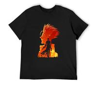 Puqu Trigun VASH The Stampede The Man Coming from Dark Manga Black Men's T Shirt T-Shirt Black L