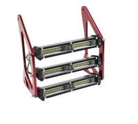 PUQWRIM Headlamp For Grom For MSX 125SF For Ducati For Venom For MSX125 Motorcycle Headlight Headlamp Light Waterproof Front Fork Light Lamp With Bracket Motorcycle Headlight(30W Flood red)