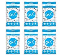 PUR 100% Xylitol Chewing Gum, Sugarless Peppermint, Sugar Free + Aspartame Free + Gluten Free, Vegan & Keto Friendly - Healthy, Low Carb, Simply Pure Natural Flavoured Gum, 55 Pieces (Pack of 6)