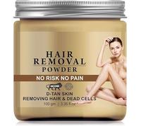 Pur.e Hair Removal Powder For Underarms, Hand, Legs & Bikini Line Three in one Use For D-Tan Skin, Removing Hair, Remove Dead cell in Sandalwood Fragrance- 100 gm